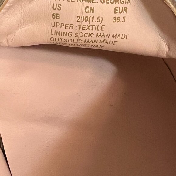 Kate Spade New York Georgia Loafers Women’s 6B Gold Glitter Bow Slip-On Flats - Picture 4 of 6